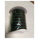Christmas Velvet Ribbon 50 yards, Dark Green