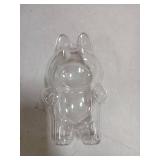 Moruiero Protective Case for LABUBU, Clear Display Case with Keychain, (Doll Excluded, 1PCS Style A Standing)