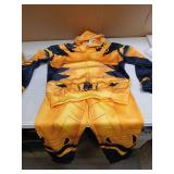 Superhero Full Set Cosplay Hero Costume Hoodie and Pants Yellow Adult XS