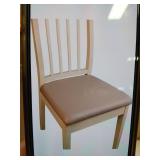 Lavish Waterproof PU Leather Seat Covers for Chairs 6pk Khaki