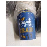 Congrats Grad Disposable Coffee Cups with Lids 80pk