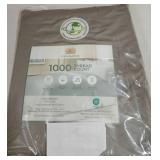 Casa Platino King Sheet Set 1000 Thread Count Sateen Weave Luxury 4pc Set Silver