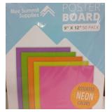 Blue Summit Neon Poster Board 50-Pack