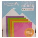 Blue Summit Neon Poster Board 50-Pack
