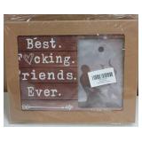 Best Friends Forever Rustic Wood Sign Picture Frame