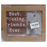 Best Friends Forever Rustic Wood Sign Picture Frame
