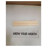 Know Your Worth Decor