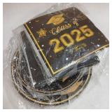Class Of 2025 Plates and Napkins 200pcs