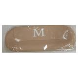 Silicone Travel Makeup Bag with Letter M