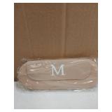 Silicone Travel Makeup Bag with Letter M