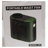 Portable Waist Fan Model F6 - Personal Cooling Device Gray