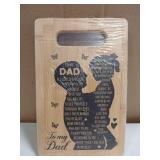 To My Dad Wooden Cutting Board Gift From Daughter