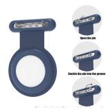 AirTag Holder for Kids, Toddler, Children (2 Pack), Hidden Air Tag Holder with Safety Pin for Clothes, AirTag Clip Compatible for Apple AirTag GPS Tracker