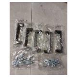 Ravinte 5 Pack Solid 3 Inch Kitchen Square Cabinet Handles Matte Black Pulls Drawer Pulls Kitchen Cabinet Hardware Flat Black Handles