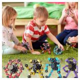 Gokeey Fidget Spinners 8 Pcs for Kids and Adults Stress Relief Sensory Toys for Boys and Girls Fingertip Gyros Party Favors Sensory Fidget Toys Stocking Stuffers Bulk Gifts Trasransformable