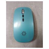 KBCASE Wireless Mouse, LED Wireless Mouse for Laptop, Slim Silent Mouse 2.4G Rechargeable Wireless Computer Mouse for Laptop, MacBook, iPad, Chromebook, with USB & Type-c Receiver