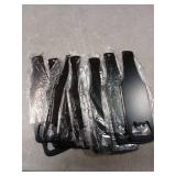 16 Pieces Stainless Steel Bottle Opener Bottle Shaped Can Openers Black Beer Opener Flat Handle Beer Bottle Opener for Home Kitchen Bar Restaurant Party Tools Supplies