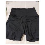 FULLSOFT High Waisted Biker Shorts for Women-5" Tummy Control Fitness Athletic Workout Running Yoga Gym Soft Shorts (Black,Small-Medium)