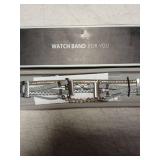 Silver Tone Decorative Watch Band