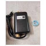 Krisy Hot Water Heater,110V 3000W Mini Electric Tankless Instant Hot Water Heater Bathroom Kitchen Washing (US Plug)(Black)