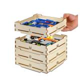 4 Tray Sorter Sifter Box Used for Lego, Storage Sorter Brick Box for Lego Blocks, Gift for LegoLover, Gift for Teens and Adults, 3 Different Size Sorters Perfect for LegoBlocks