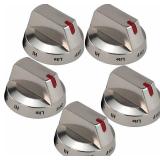 TOMOON DG64-00473A High - Strength Steel Stove Knobs Replacement for SAM-Sung Gas Range Oven - Perfect Fit for NX58H5600SS, NX58J5600SG/AA, NX58F5500SS & More Sa-msung Oven Gas Range Models