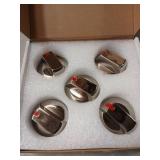 TOMOON DG64-00473A High - Strength Steel Stove Knobs Replacement for SAM-Sung Gas Range Oven - Perfect Fit for NX58H5600SS, NX58J5600SG/AA, NX58F5500SS & More Sa-msung Oven Gas Range Models