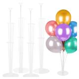 Balloon Stand Kit 4 sets Balloon Arch Stand with Base and Balloon Sticks for Christmas Table Graduation Wedding Birthday Baby Shower Gender Reveal Party New Year Decorations