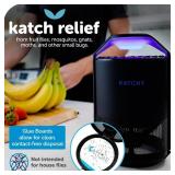 Katchy Indoor Insect Trap - Catcher & Killer for Mosquitos, Gnats, Moths, Fruit Flies - Non-Zapper Traps for Inside Your Home - Catch Insects Indoors with Suction, Bug Light & Sticky Glue (Black)-Pre-