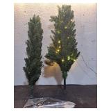 Artificial Christmas Tree Set. (SEE DETAILS) Seasonal Indoor Home Decor