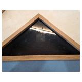 Flag Display Case with Barn Wood Frame (Flag not included)