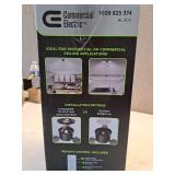 1.25 ft. 3-Head 8000 Lumens 500- Watt Equivalent Black Integrated LED Convertible Utility Shop Light with Remote