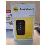 Yale Assure 2 Lock Black Suede Keyed Single Cylinder Deadbolt (YRD410-BLE-BSP) - Retail: $212