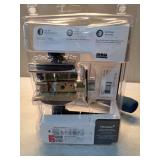 Kwikset Hollis Round Rose Matte Black Passage Hall/Closet Door Lever