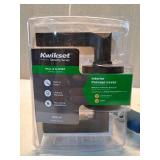 Kwikset Hollis Round Rose Matte Black Passage Hall/Closet Door Lever