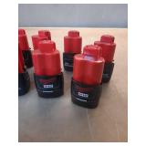 12 Milwaukee Battery  - Retail: $600