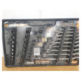 SAE/MM 90-Tooth Pro Combination Ratcheting Wrench Tool Set with Tray (9-Piece) - Retail: $109