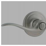 KwiksetTustin Satin Nickel Bed/Bath Door Lever