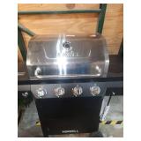 4-Burner Propane Gas Grill in Black with Stainless Steel Main Lid - Retail: $249