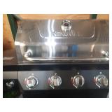 4-Burner Propane Gas Grill in Black with Stainless Steel Main Lid - Retail: $249