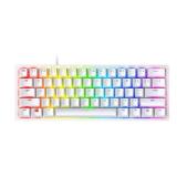 Razer Huntsman Mini Mercury 60% with Clicky-Purple Switch: Gaming Keyboard, USB-C Connection - Retail: $120