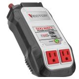 500 Watt Power Inverter  Dual Power Inverter  Two USB Charging Ports - Retail: $68