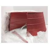 Red Glitter Metal Christmas Tree Skirt