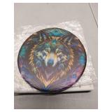 APPEARS NEW - Ceramic Wolf Hanging Ornament - Christmas Tree Decor - Gifts for Wolf Lovers