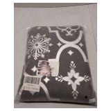 FACTORY SEALED - Flash World 36 Inch Large Christmas Tree Skirt Xmas Soft Cover Mat Decor Snowflake Collar Farmhouse Tree Skirt for Holiday Ornaments Party Home Indoor Decorations (Black, 52inch)