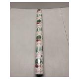 FACTORY SEALED - Flyhill Christmas Wrapping Paper Roll-17 Inch X 33 Feet-46.8sqft-Metallic Sparkle Star with Red Car Truck,Trees,Merry Christmas Letters Design for Birthday,Origami,Party