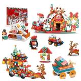 FACTORY SEALED - Advent Calendar Christmas Elk Sleigh Building Set, The Santa