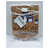 FACTORY SEALED - Ramadan Mubarak Banner - Ramadan Mubarak Decoration - Ramadan Mubarak Party Decorations Supplies - Mubarak Bunting Banner - Mubarak Home Mantle Fireplace Hanging Banner - No Assembled