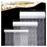 APPEARS NEW - Noctiflorous Silver Table Runner 11x720 inches, Centerpiece Decor for Table Decorations for Party Celebration Wedding Birthday Christmas (Silver Flash, 720, 1 pc)