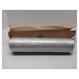 APPEARS NEW - Noctiflorous Silver Table Runner 11x720 inches, Centerpiece Decor for Table Decorations for Party Celebration Wedding Birthday Christmas (Silver Flash, 720, 1 pc)